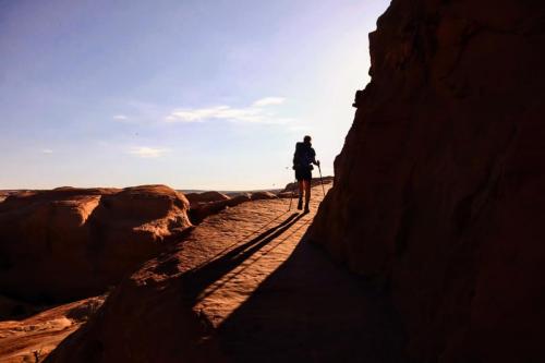 hiker - Arches National Park