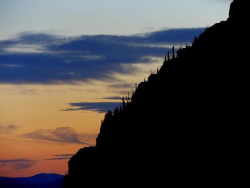 dusk from Sperry Chalet Glacier National Park